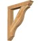 Ekena Millwork Funston Traditional Rough Sawn Bracket w/ Offset Brace, Western Red Cedar, 6"W x 34"D x 40"H BKT0604X34X40FST01RWR - alternate 1